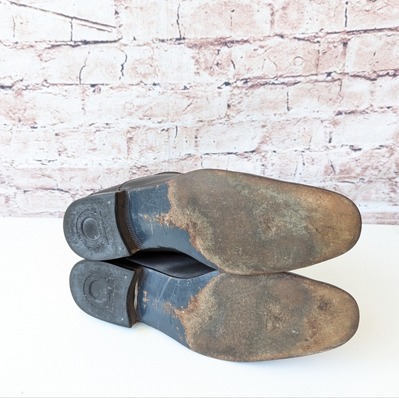 SALVATORE FERRAGAMO LEATHER MEN'S SHOES - Picture 8 of 14